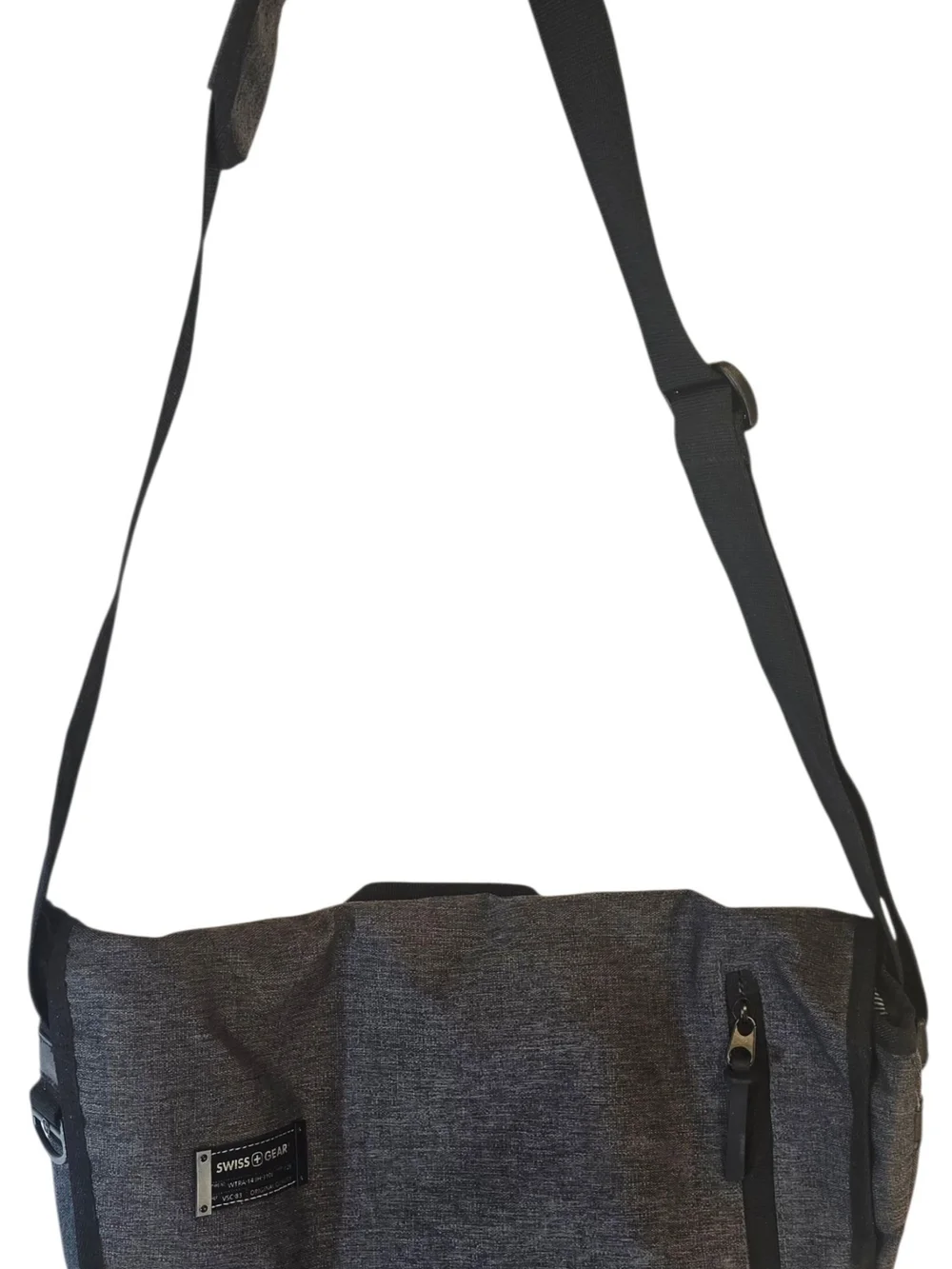 SwissGear Men's Messenger Bag in Charcoal Gray